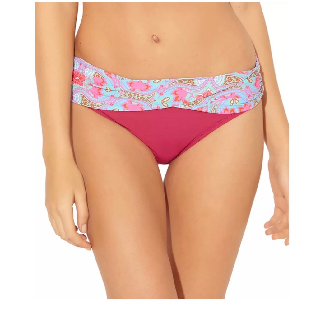Bleu Rod Beattie Sarong Swim Hipster Bottoms 14 NWTS